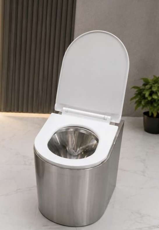 UTC Industries vacuum toilet — 3D engineering render