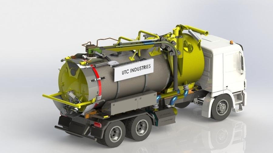 UTC Industries Vacuum Tanker Render