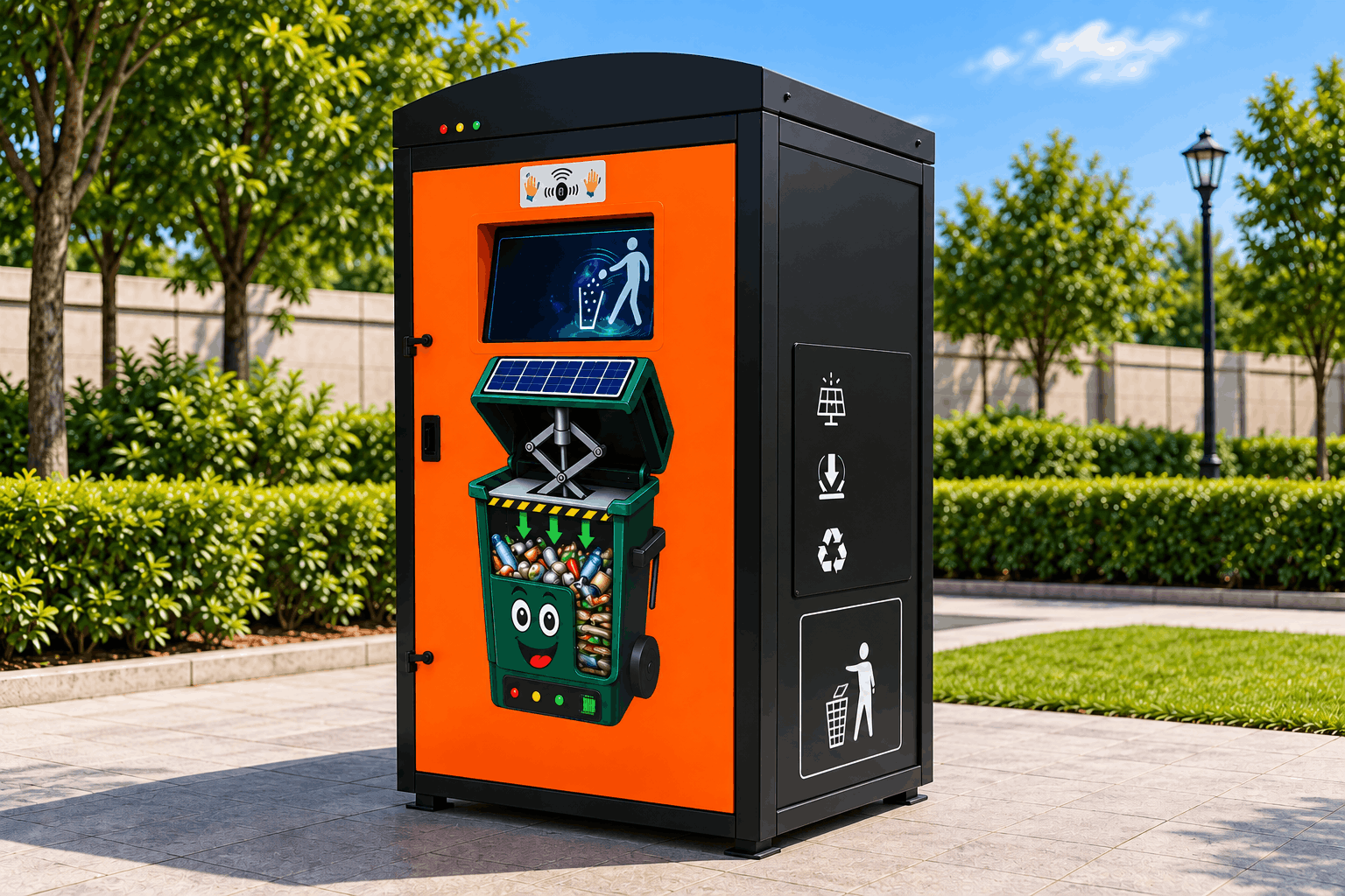 UTC Industries Solar Trash Compactor