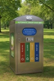 Automatic smart dustbin in a park