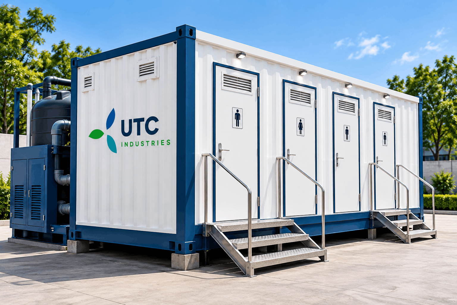 UTC Industries Container Toilets with Vacuum Suction