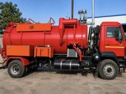 Field-deployed UTC vacuum truck ready for operation